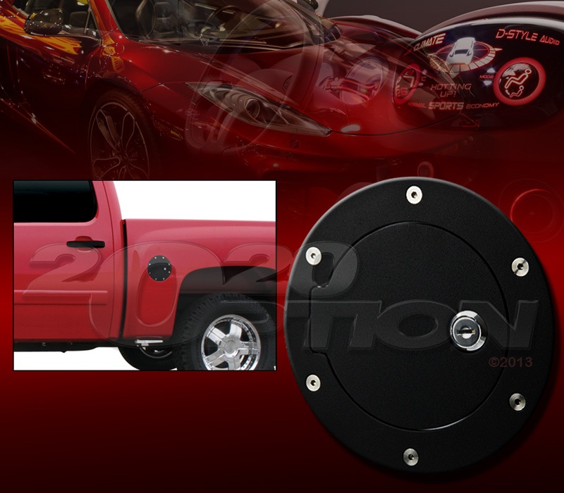 BULLY BLACK ALUMINUM REPLACEMENT GAS FUEL DOOR LOCK FOR DODGE RAM 1500