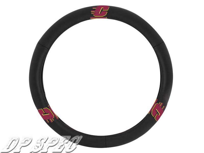 Central Michigan Chippewas Genuine Leather Steering Wheel Cover 